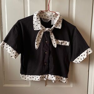 Adorable Vintage Gitano Crop With Collar and Bow